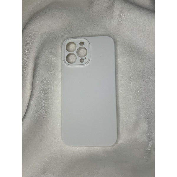 iPhone 13 Pro Max Kılıf Nano içi Kadife Silikon - Beyaz