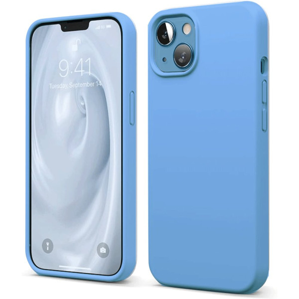 iPhone 13 Kılıf First Silikon - Mavi
