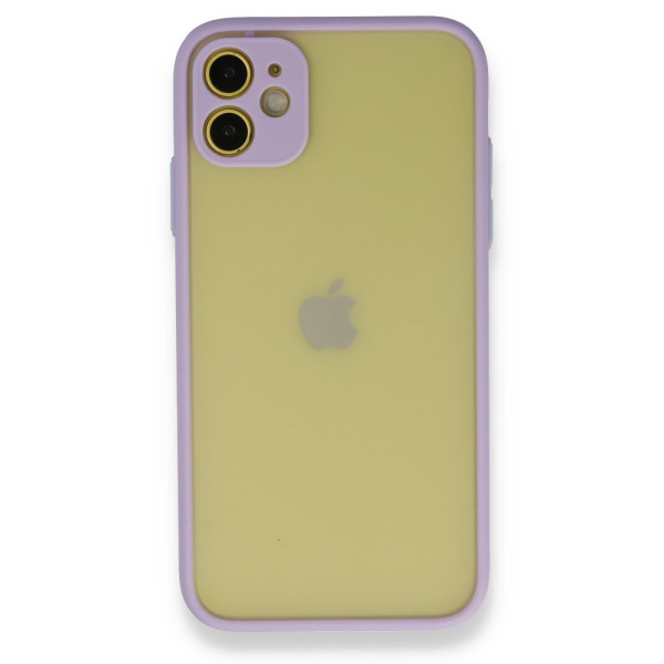iPhone 11 Kılıf Montreal Silikon Kapak - Mor