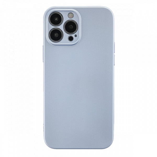 iPhone 13 Pro Kılıf Nano içi Kadife Silikon - Sky Blue