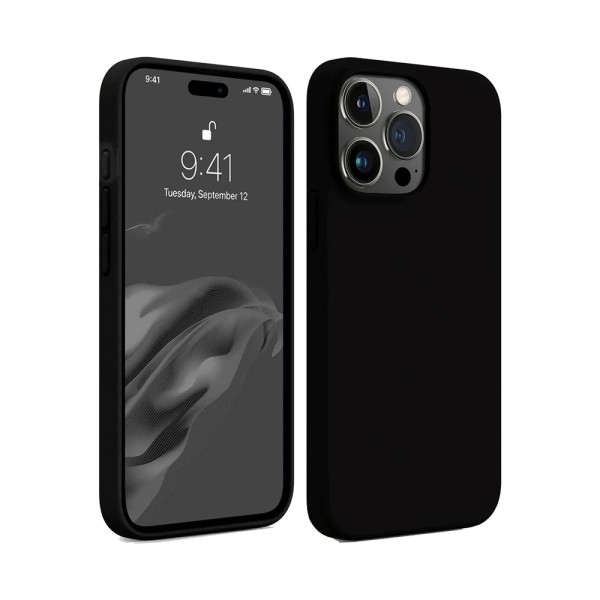 iPhone 15 Pro Kılıf First Silikon - Siyah