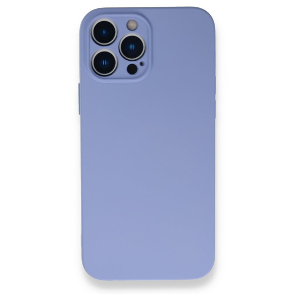 iPhone 13 Pro Kılıf Nano içi Kadife Silikon - Lila