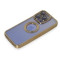 iPhone 15 Pro Max Kılıf Slot Silikon Lens Koruyuculu - Gold