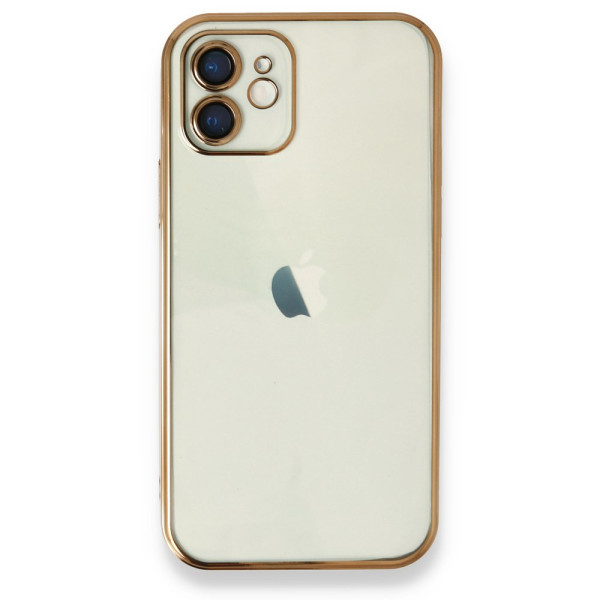 iPhone 12 Kılıf Razer Lens Koruyucu Silikon - Gold