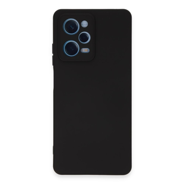 Xiaomi Redmi Note 12 Pro 5G Kılıf Nano içi Kadife Silikon - Siyah