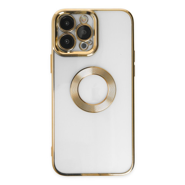 iPhone 14 Pro Max Kılıf Slot Silikon - Gold