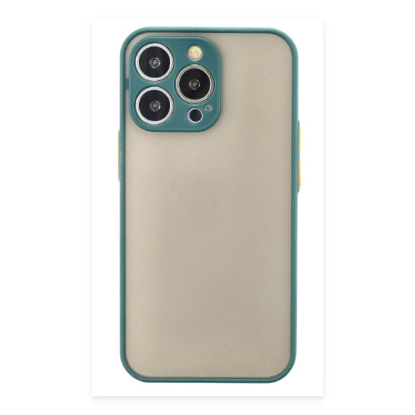 iPhone 15 Pro Kılıf Montreal Silikon Kapak - Yeşil