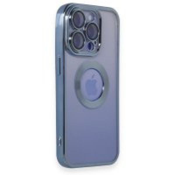 iPhone 15 Pro Max Kılıf Slot Silikon - Sierra Blue