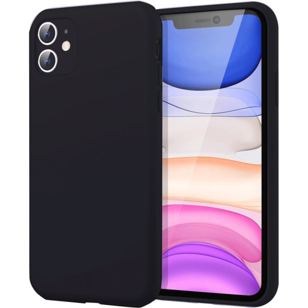 iPhone 11 Kılıf First Silikon - Siyah