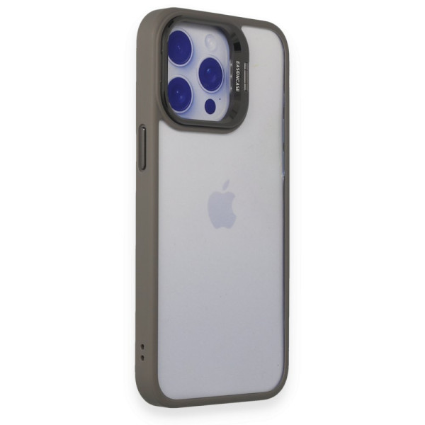 iPhone 15 Pro Kılıf Roblox Lens Standlı Kapak - Titan Gri