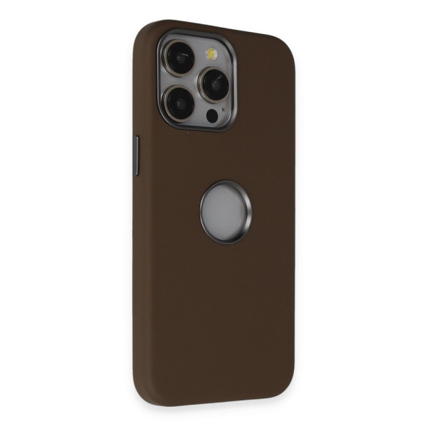 iPhone 15 Pro Oriji Kapak - Kahverengi
