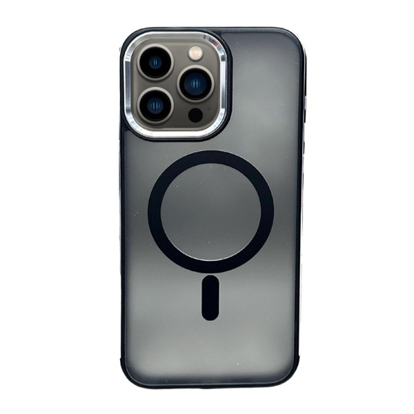 iPhone 15 Pro Solid Magsafe Kapak - Titan Gri