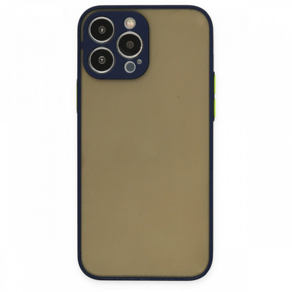iPhone 14 Pro Max Kılıf Montreal Silikon Kapak - Lacivert