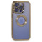 iPhone 15 Pro Max Kılıf Slot Silikon Lens Koruyuculu - Gold