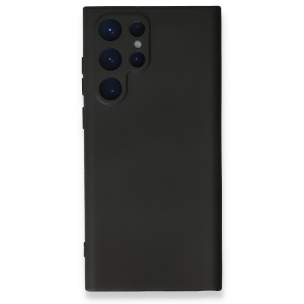 Samsung Galaxy S23 Ultra Kılıf Nano içi Kadife Silikon - Siyah