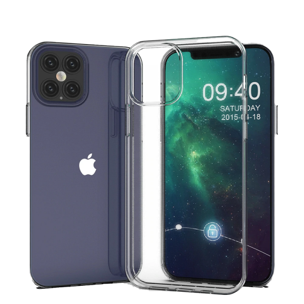 iPhone 12 Kılıf Lüx Şeffaf Silikon