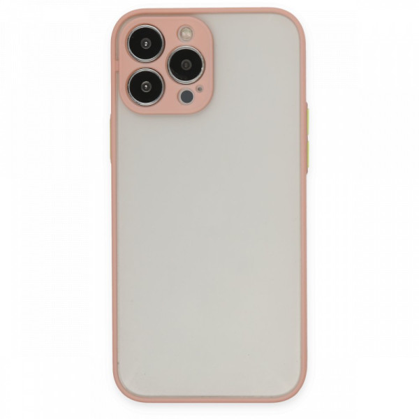 iPhone 14 Pro Max Kılıf Montreal Silikon Kapak - Pembe