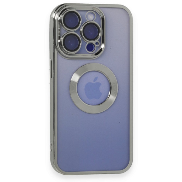 iPhone 15 Pro Kılıf Slot Silikon - Gümüş