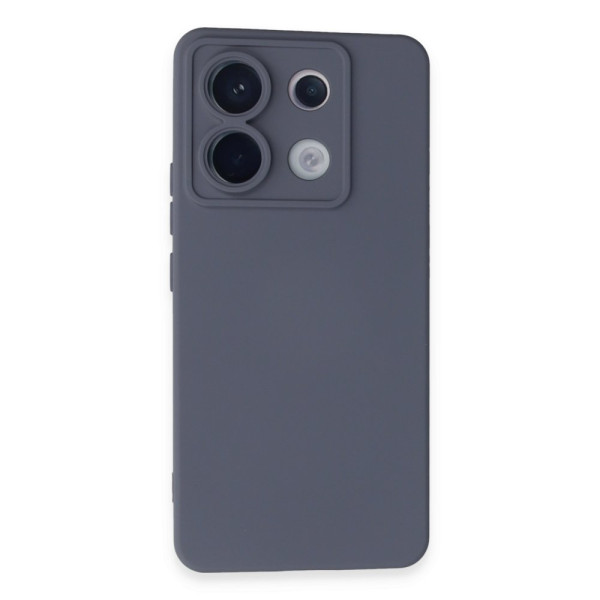 Xiaomi Poco X6 Kılıf Nano içi Kadife Silikon - Gri