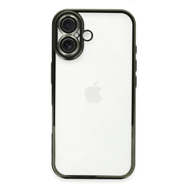 iPhone 16 Kılıf Razer Lens Koruyucu Silikon - Yeşil