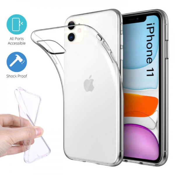 iPhone 11 Kılıf Lüx Şeffaf Silikon