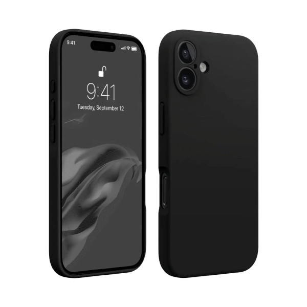 iPhone 16 Kılıf First Silikon - Siyah