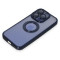 iPhone 15 Pro Max Kılıf Slot Silikon Lens Koruyuculu - Lacivert