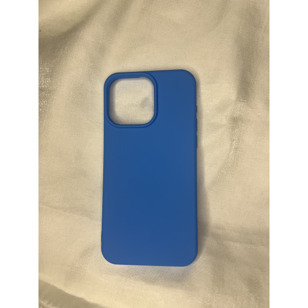 iPhone 15 Pro Max Kılıf First Silikon - Mavi
