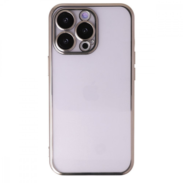 iPhone 14 Pro Max Kılıf Razer Lensli Silikon - Gold