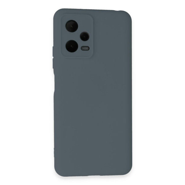 Xiaomi Redmi Note 12 Pro 5G Kılıf Nano içi Kadife Silikon - Gri