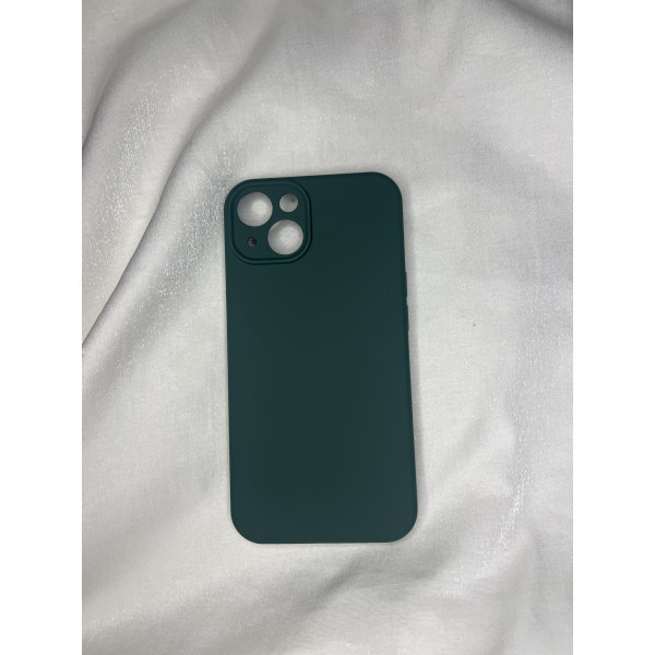 iPhone 13 Kılıf First Silikon - Koyu Yeşil