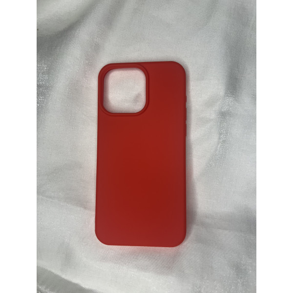 iPhone 15 Pro Max Kılıf First Silikon - Kırmızı