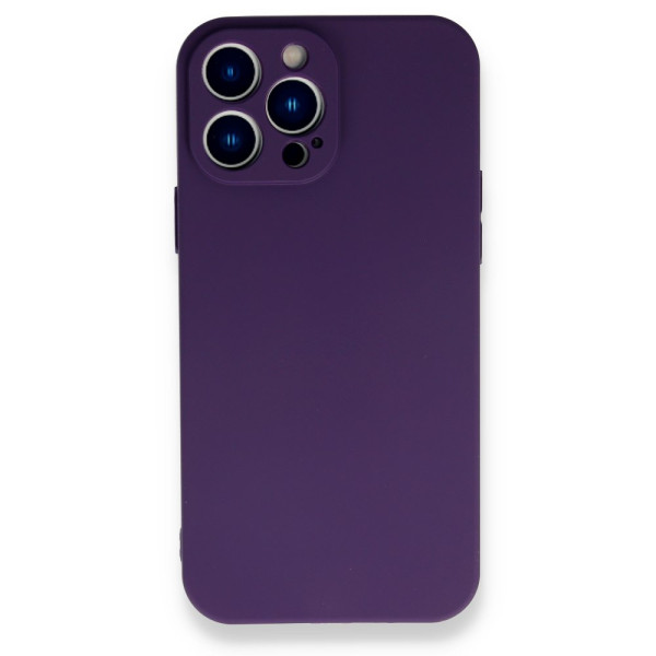 iPhone 13 Pro Max Kılıf First Silikon - Mor