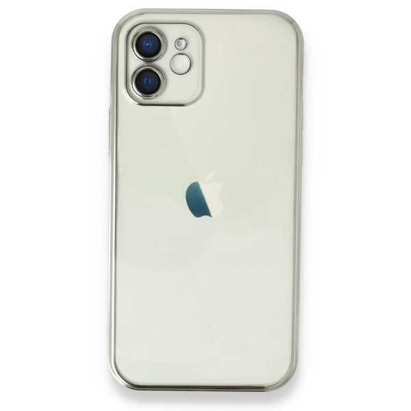 iPhone 12 Kılıf Razer Lens Koruyucu Silikon - Gümüş