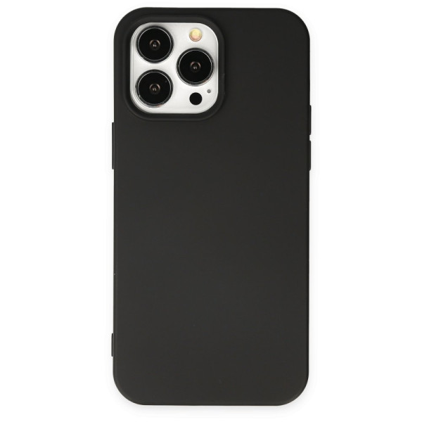 iPhone 15 Pro Kılıf Nano içi Kadife Silikon - Siyah