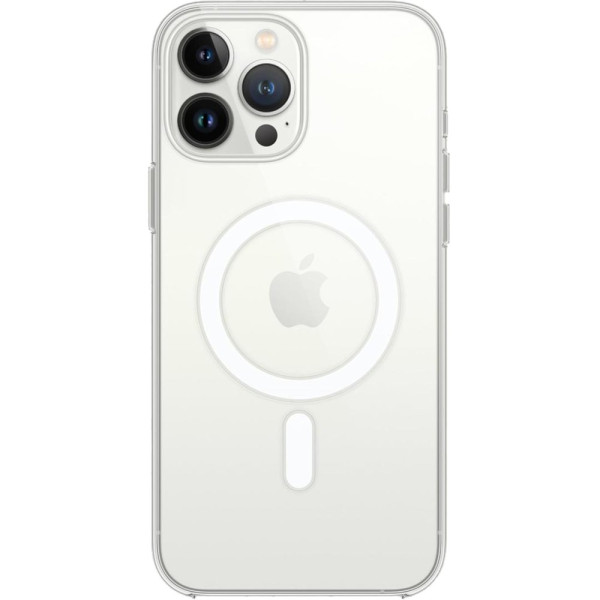 iPhone 15 Pro Max Kılıf Magneticsafe Şeffaf Silikon - Şeffaf
